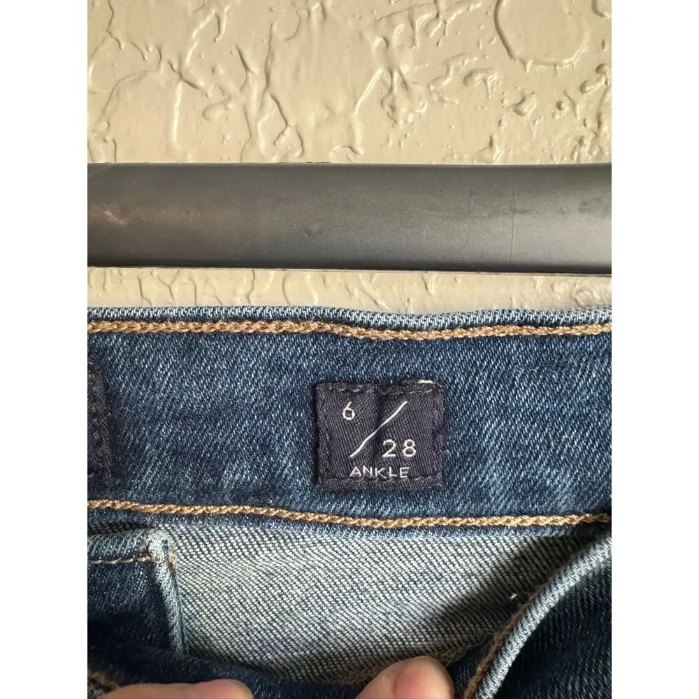 Lucky Brand Bridgette High Rise Skinny Jeans 6/28 Button Fly Ankle Women Denim - Picture 3 of 12